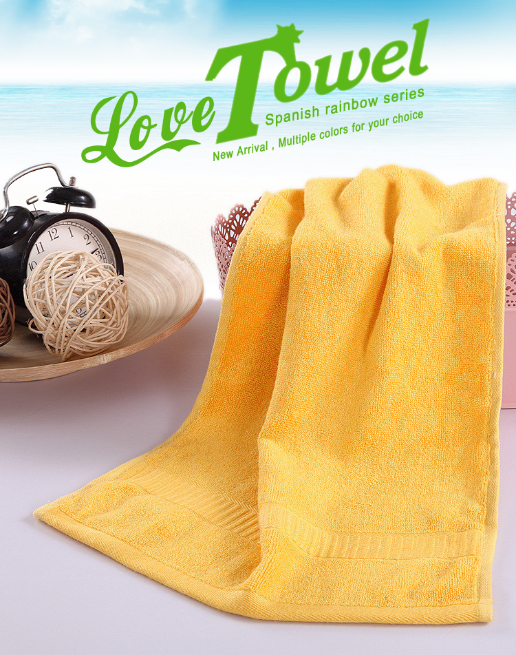 Comfortable Shower Yellow Bath Towels