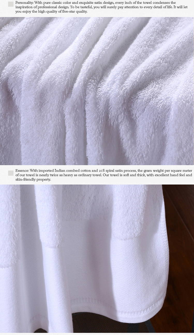 16S Adult White Bath Towels