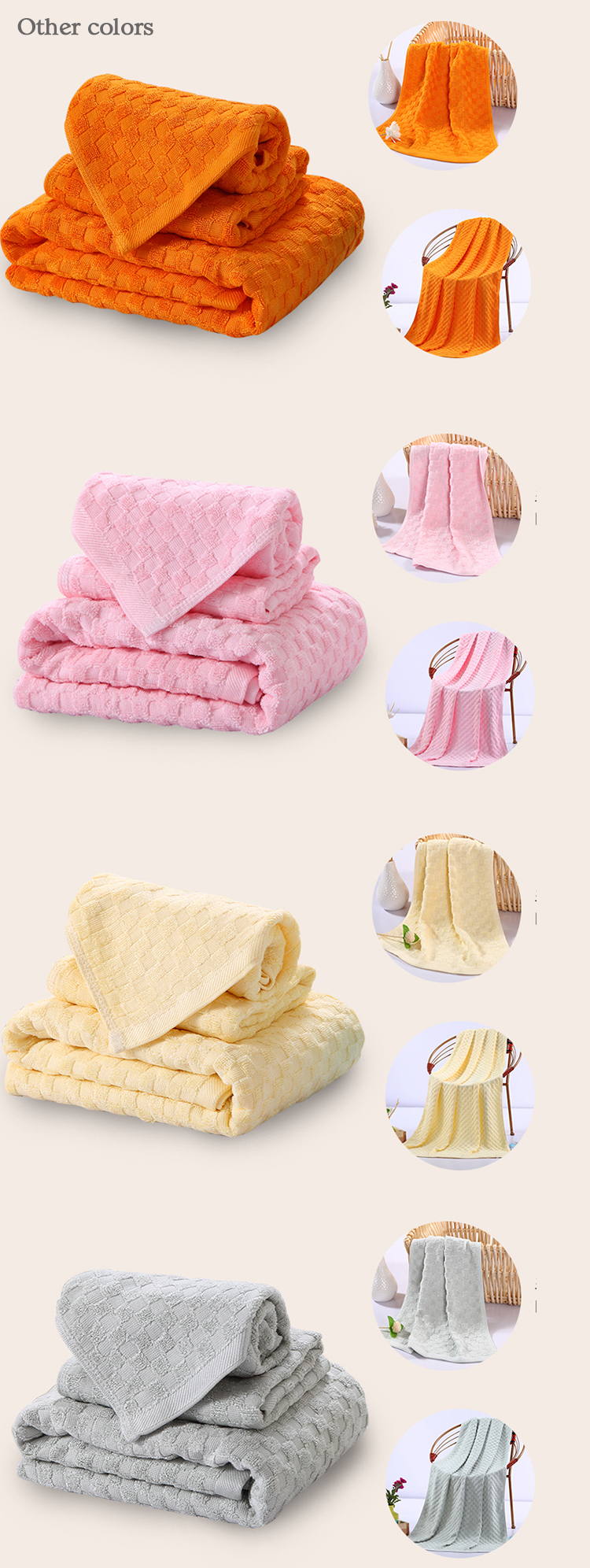 Terry Cloth Adult Pink Bath Sheets