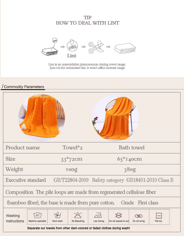 OEM Spa Orange Hand Towels