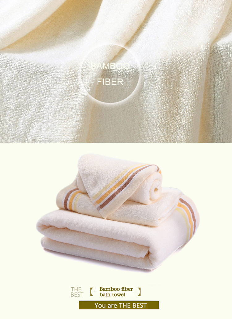 Custom Luxury Yellow Striped Towels