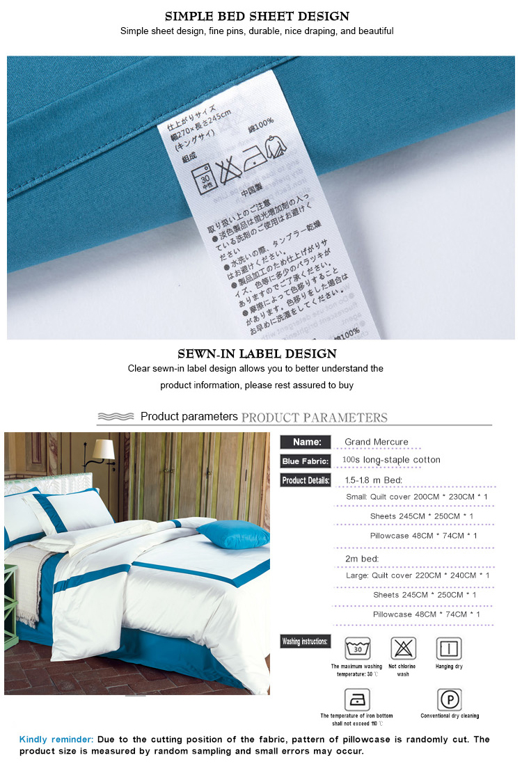 Custom 100% Cotton Hotel Luxury Linens
