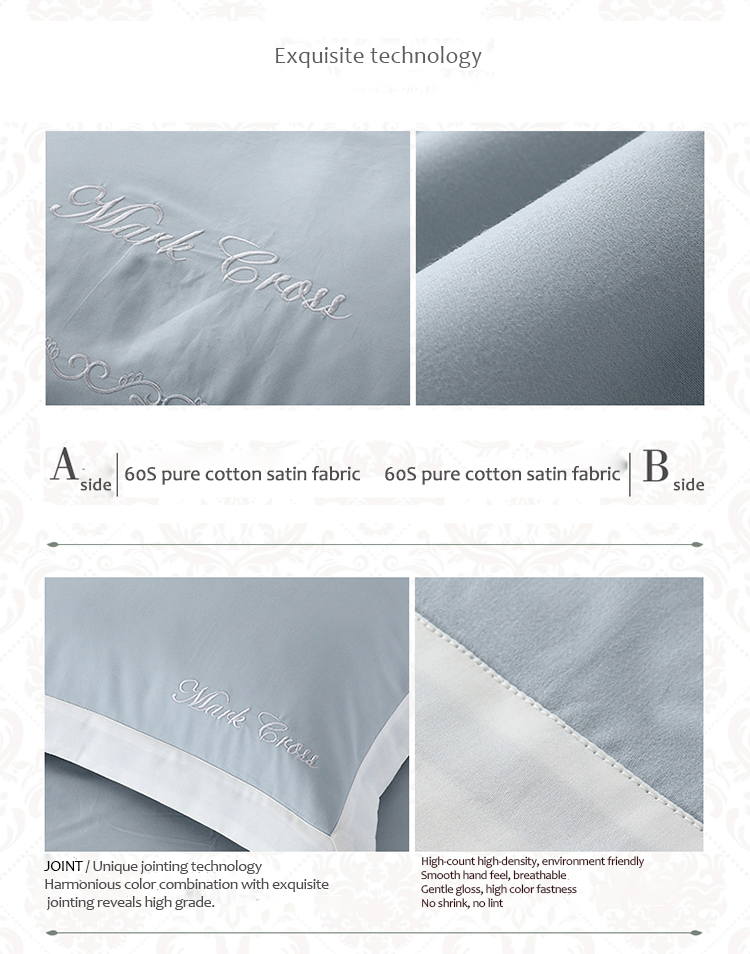 Coastal Embroidery Light Blue Comforter Set