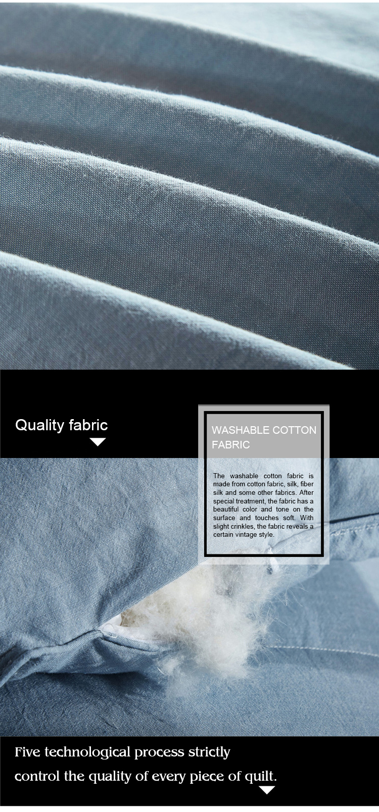 OEM Pure 100% Cotton Duvet Cover