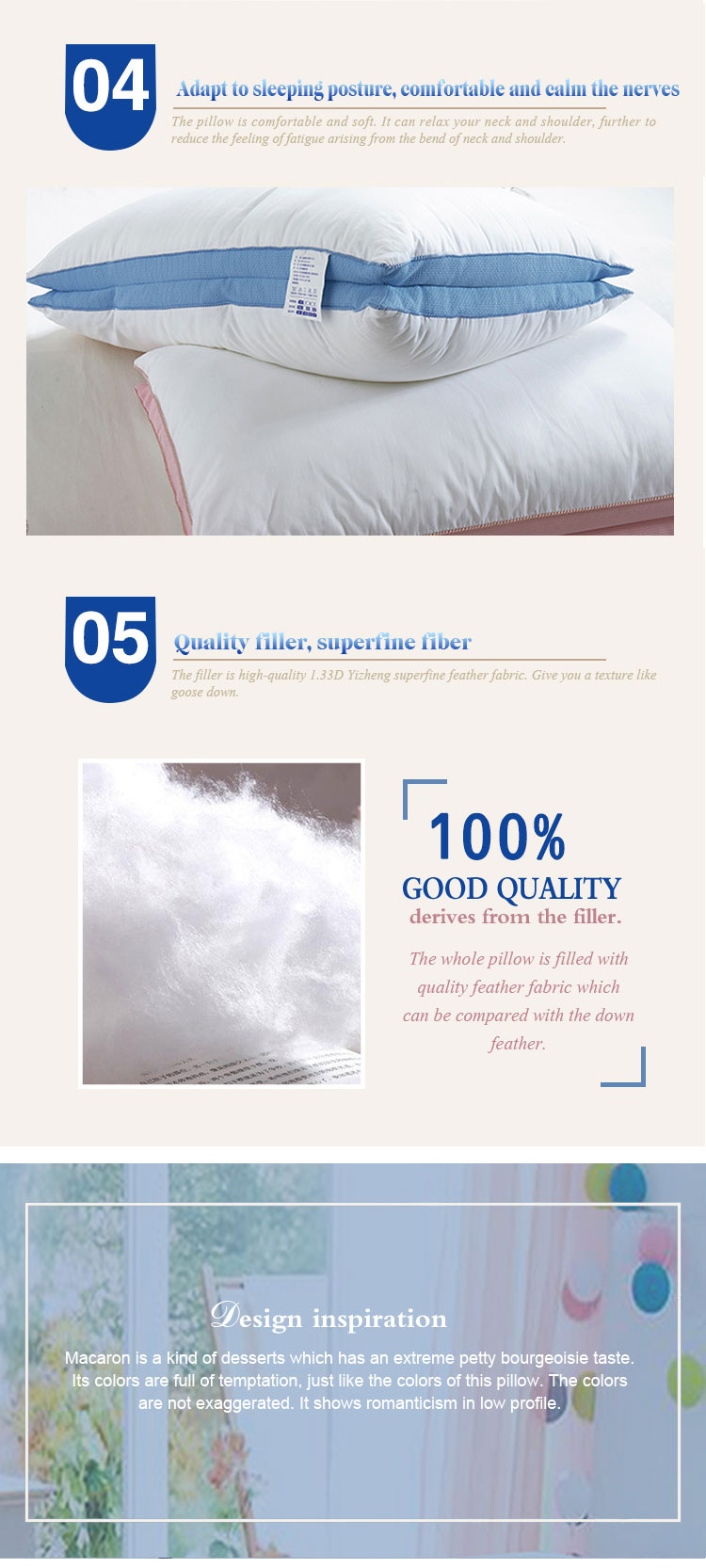 100% Cotton Customized Amazing Pillows