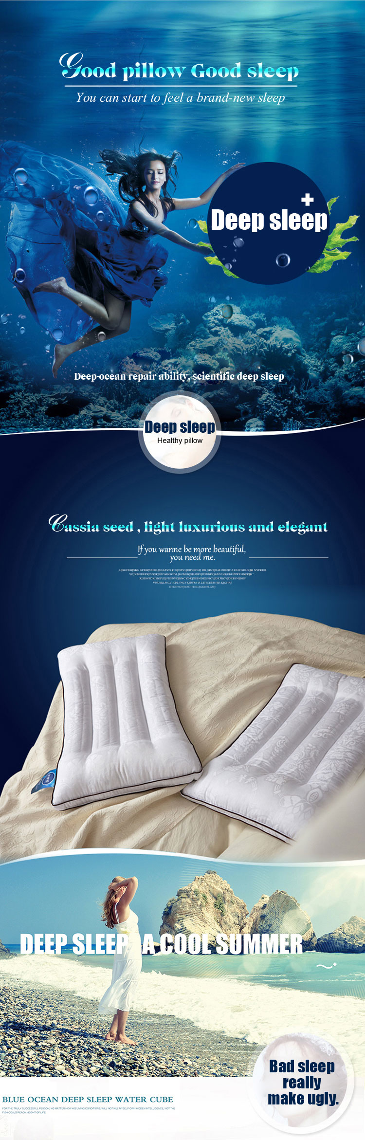 OEM Luxury Back Sleeper Pillow