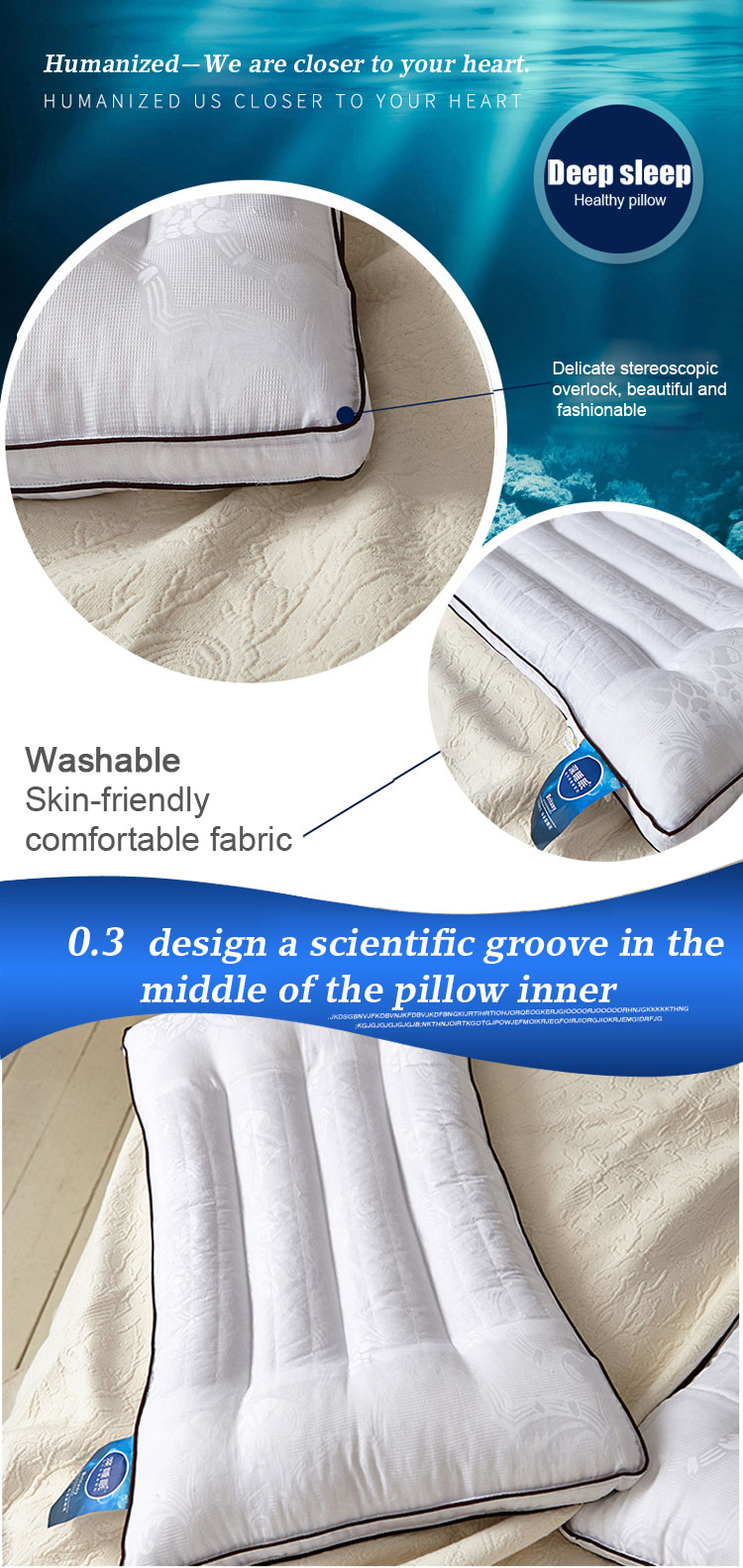 OEM Luxury Back Sleeper Pillow