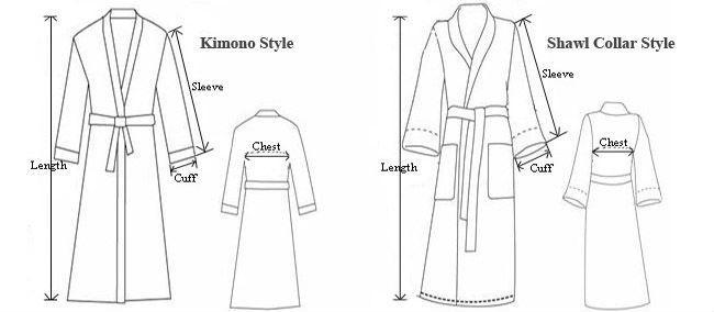 100% Cotton With Belt Robes Bathrobe Set