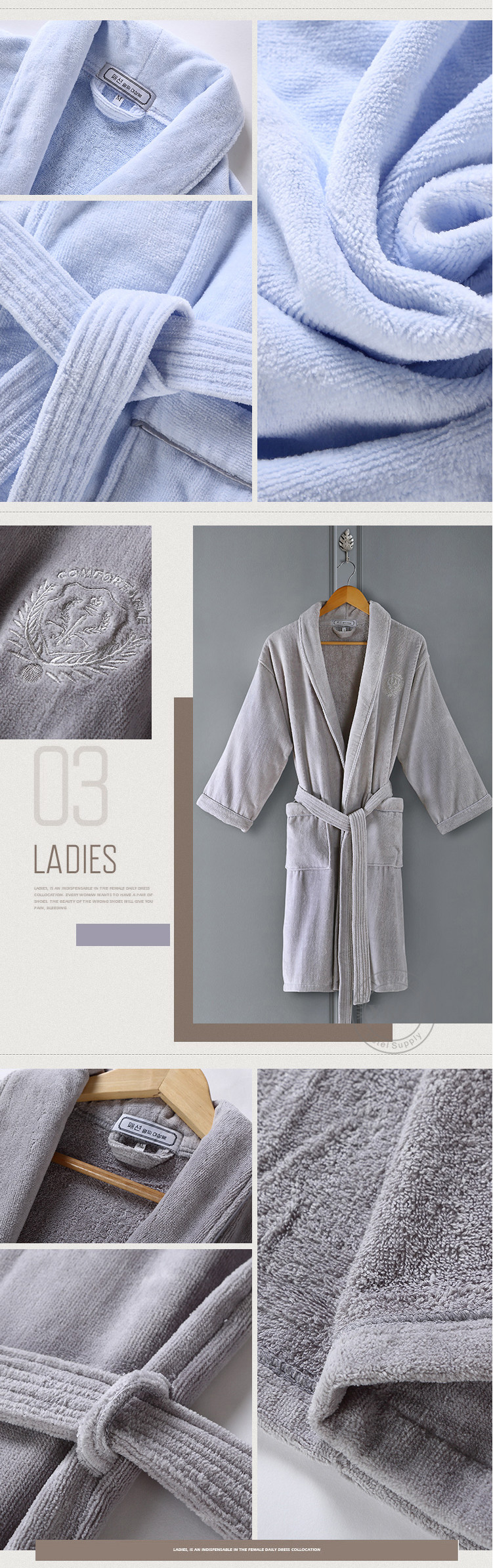 Bathrobe Men Cotton