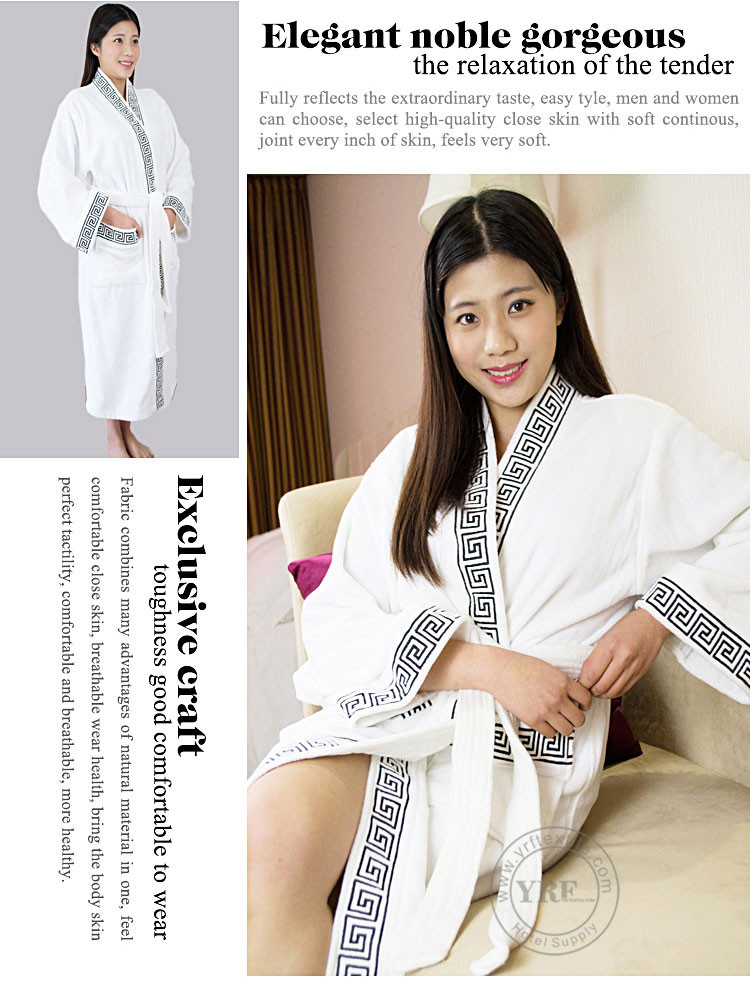 Soft Fleece Bath Robe Spa Robe