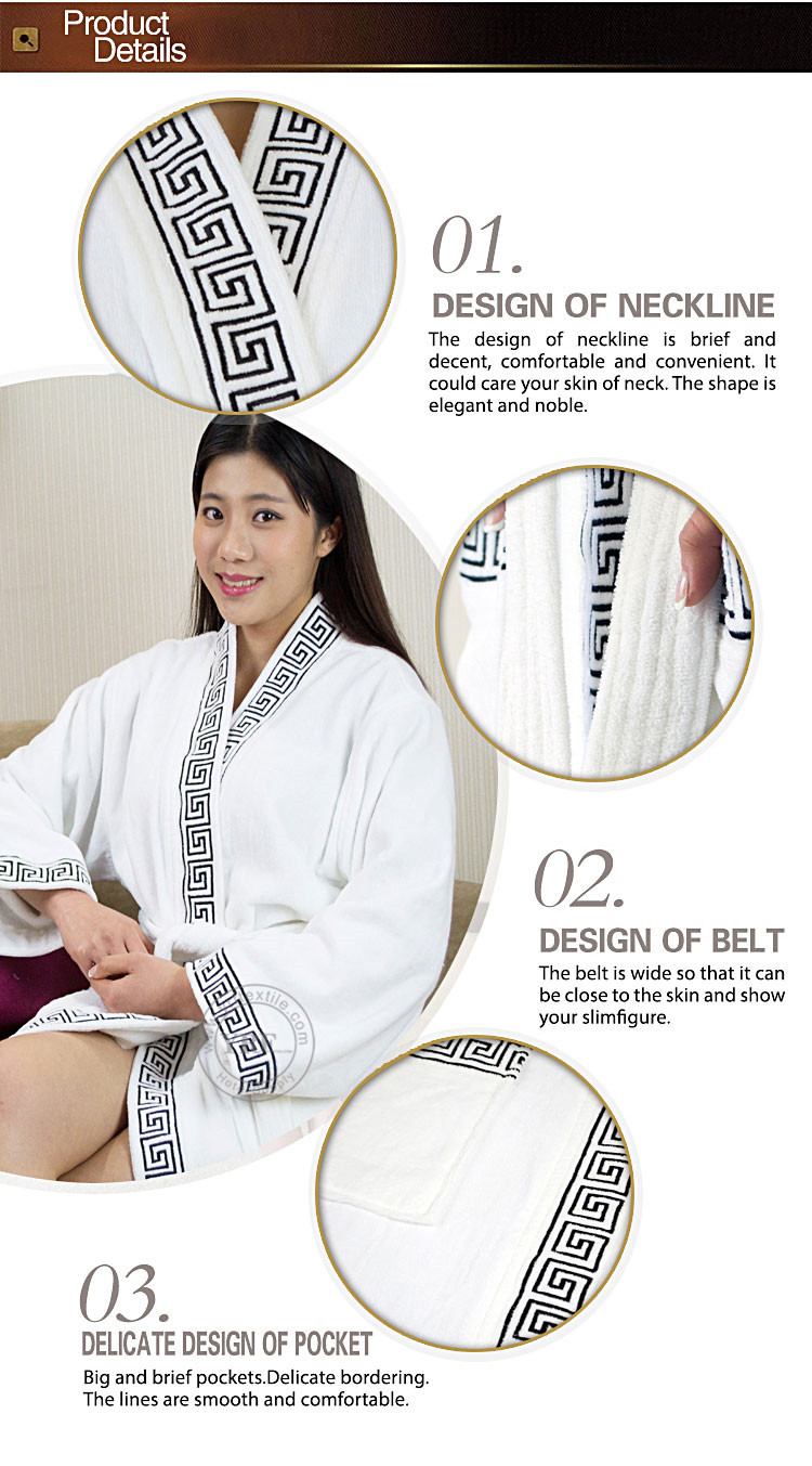 Soft Fleece Bath Robe Spa Robe