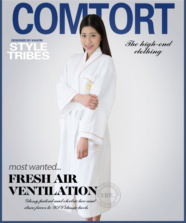 Collar Egyptian Cotton Bath Robes