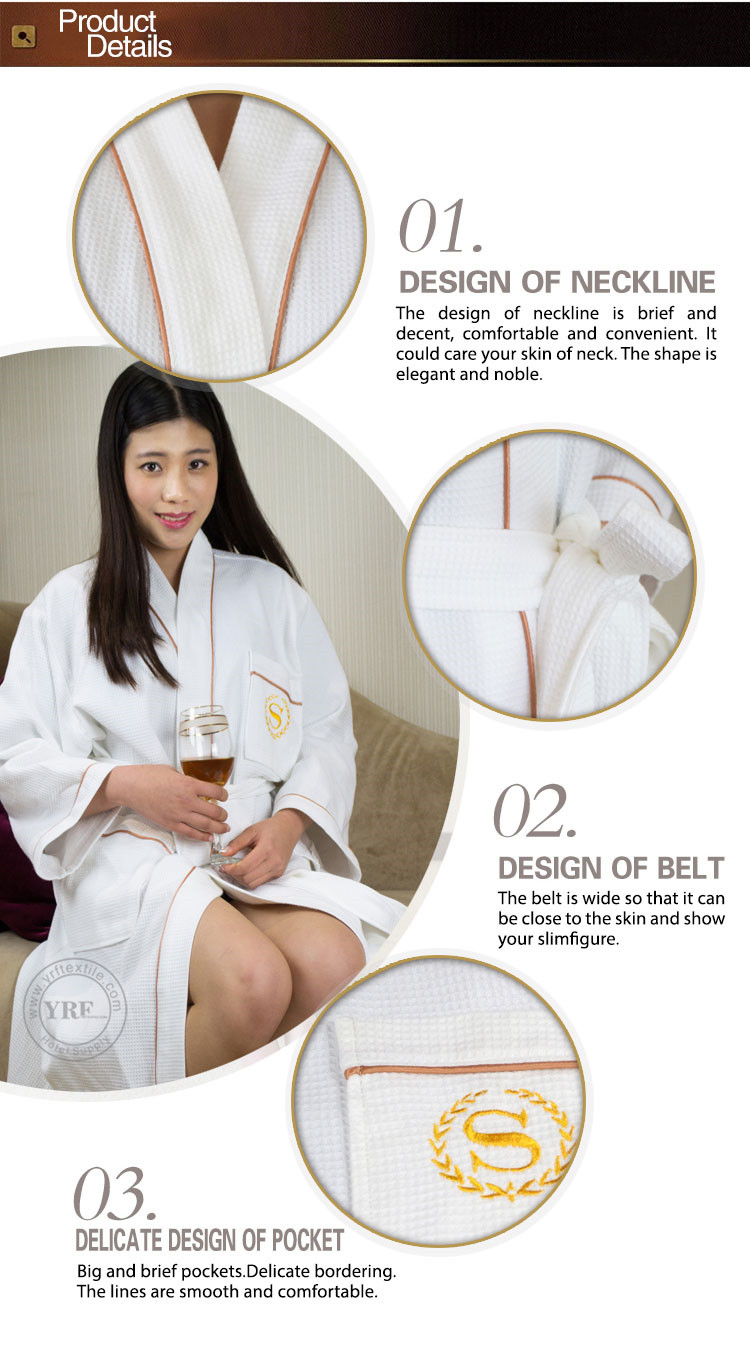 Collar Egyptian Cotton Bath Robes