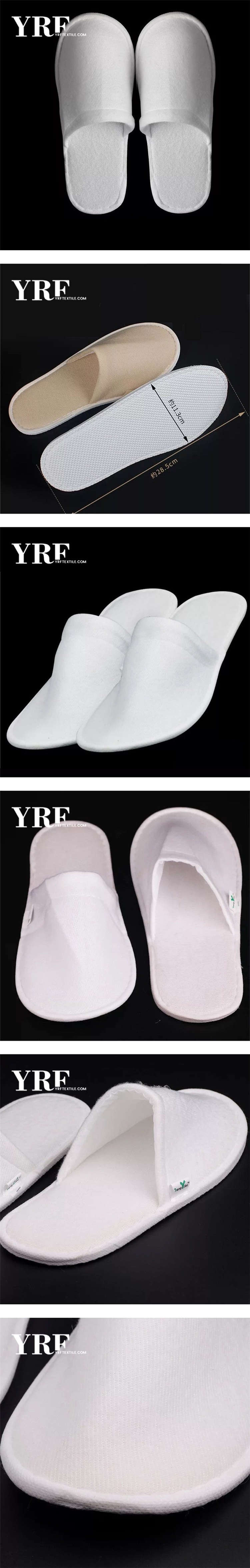Velour Hotel Slippers With Embroidery Logo