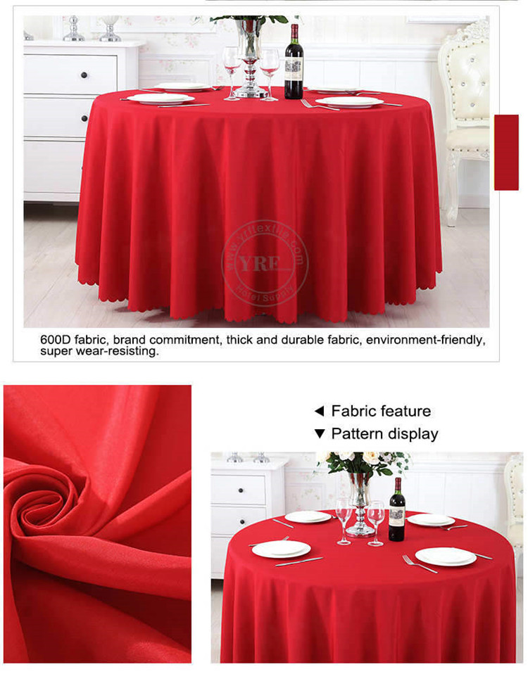 Fabric Trestle Round Table Cloth