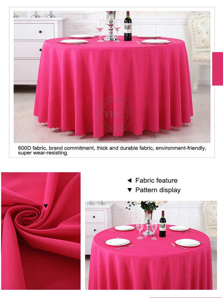 Restaurant 102 Round Wedding Tablecloth