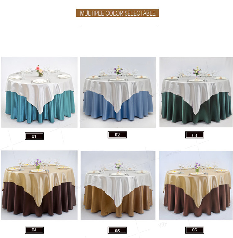 Restaurant Home Round Polyester Tablecloth 