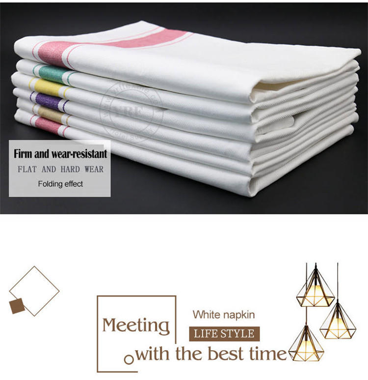 White Restaurant Napkin