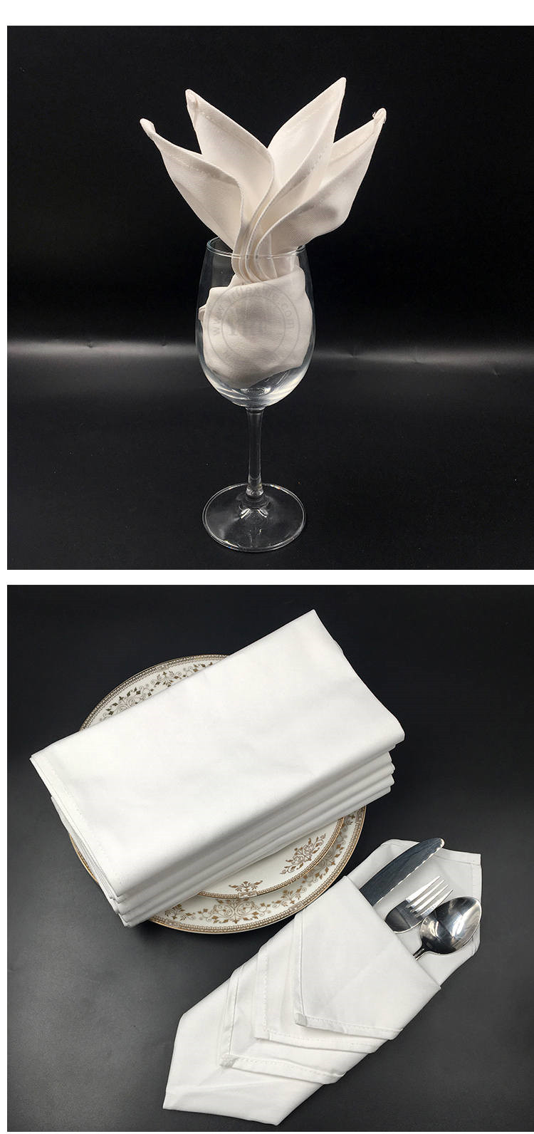 Wedding Square Cotton Napkins