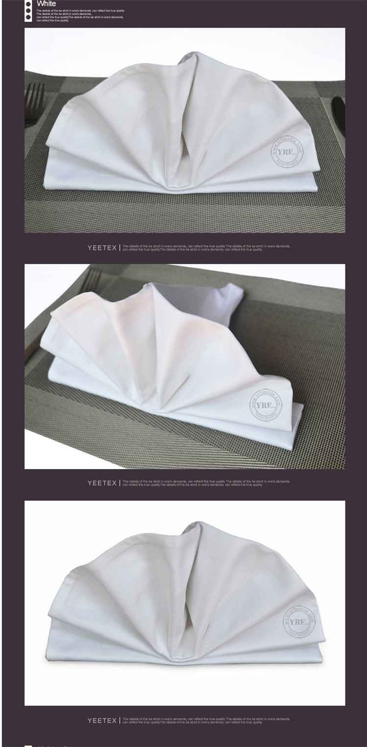 5 Star Hotel White Banquet Napkin