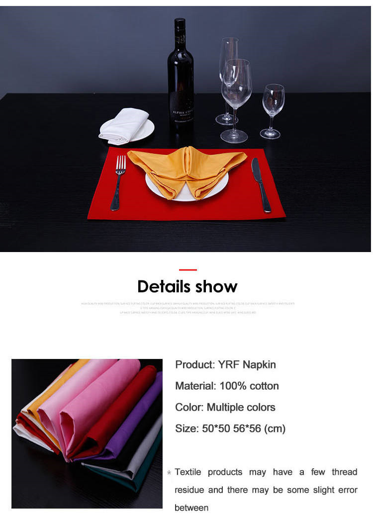 Banquet Wine Hotel Napkin