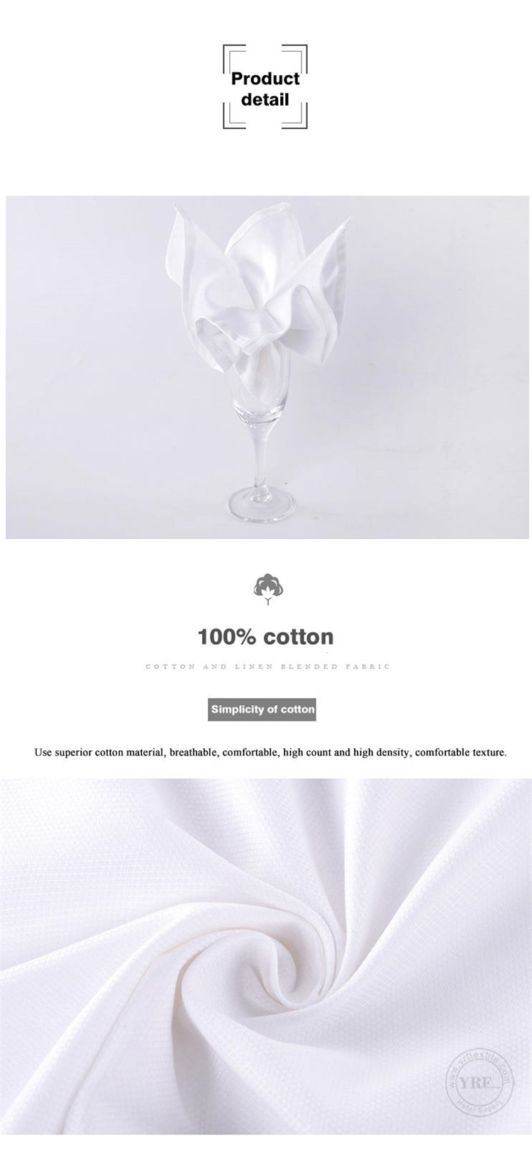 Manufacturer Round Cotton Napkins