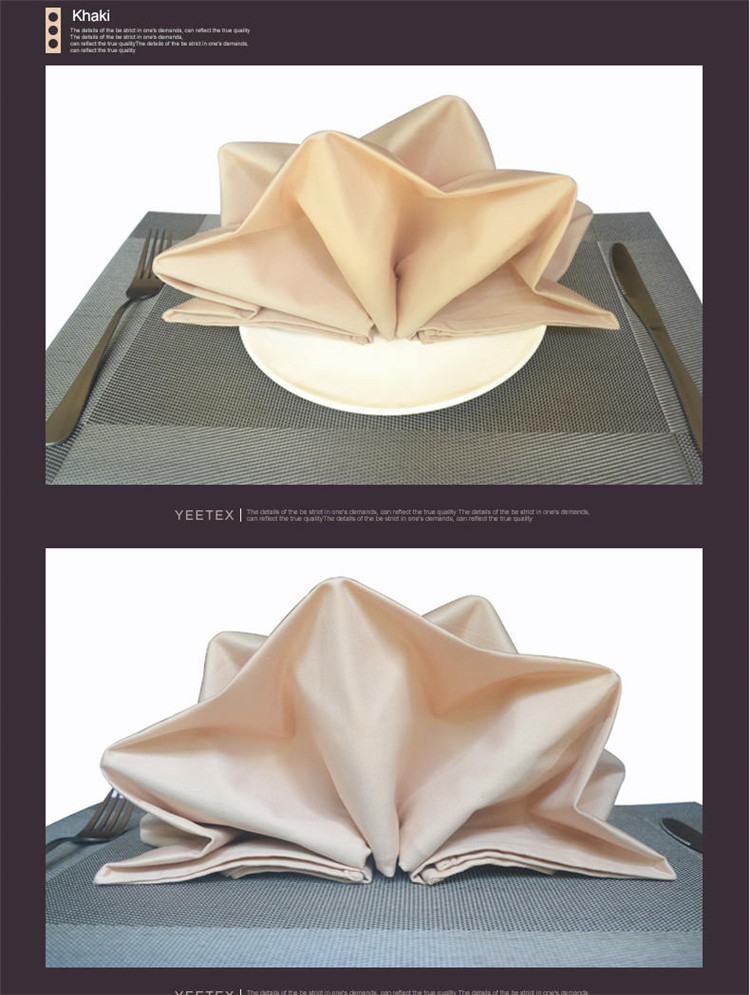 5 Star Hotel White Wedding Napkins