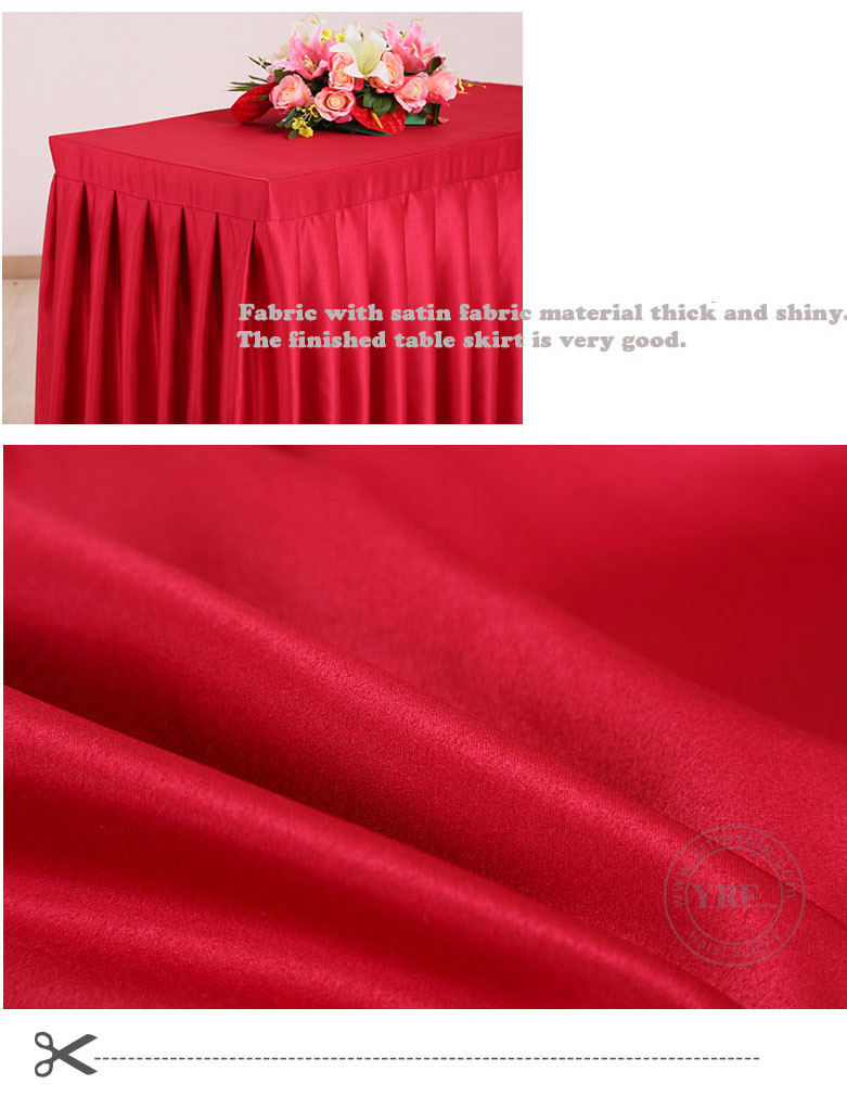 4 Star Hotel Yarn Dyed Table Skirt