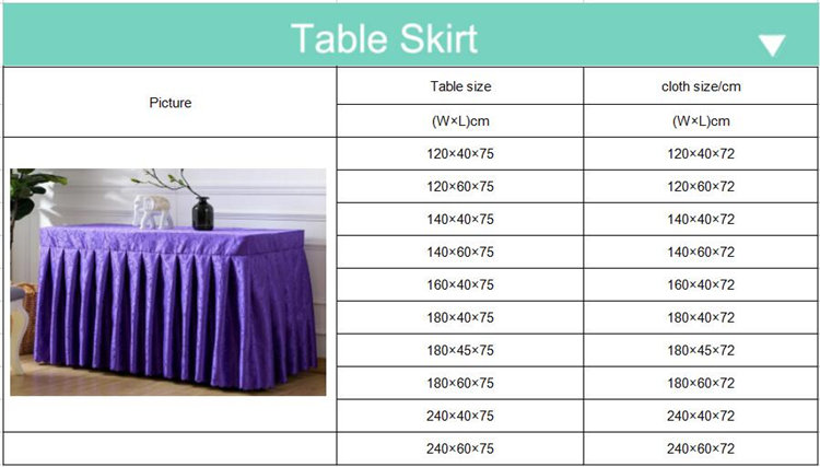 90" Rectangle Solid Color Table Skirt