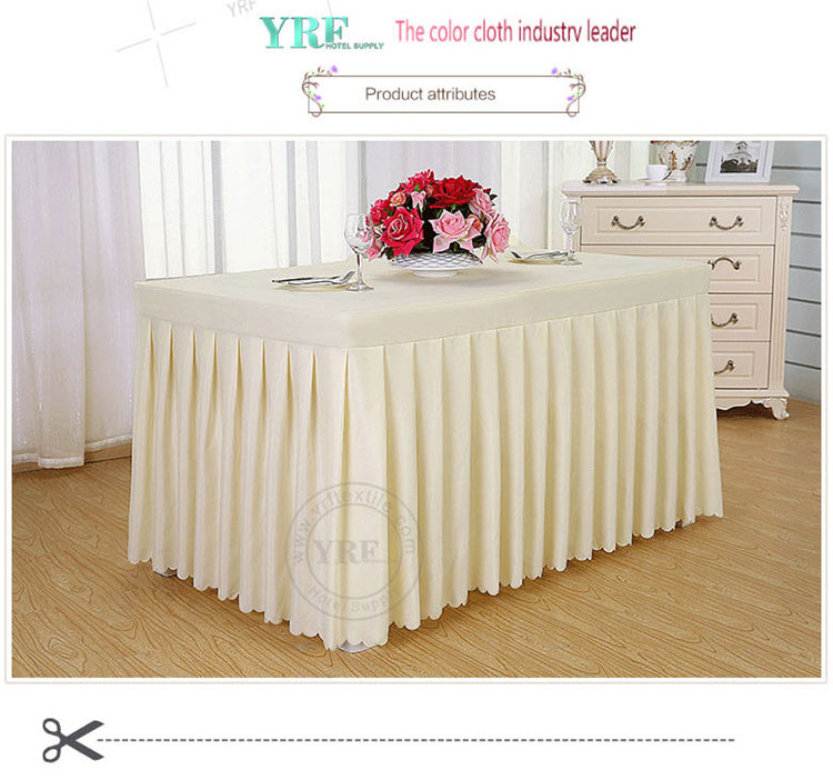 Solid Color Table Skirt