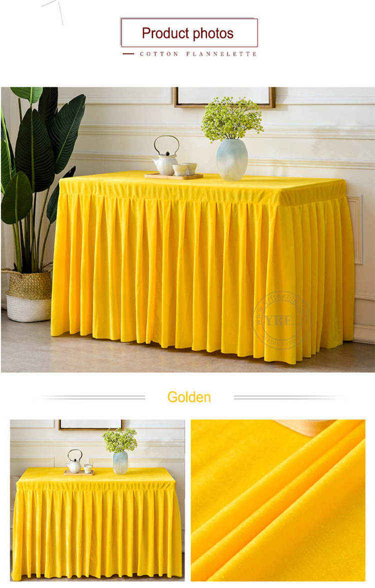 Design 100% Polyester Table Skirt