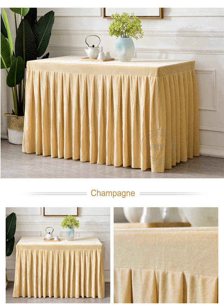 Design 100% Polyester Table Skirt