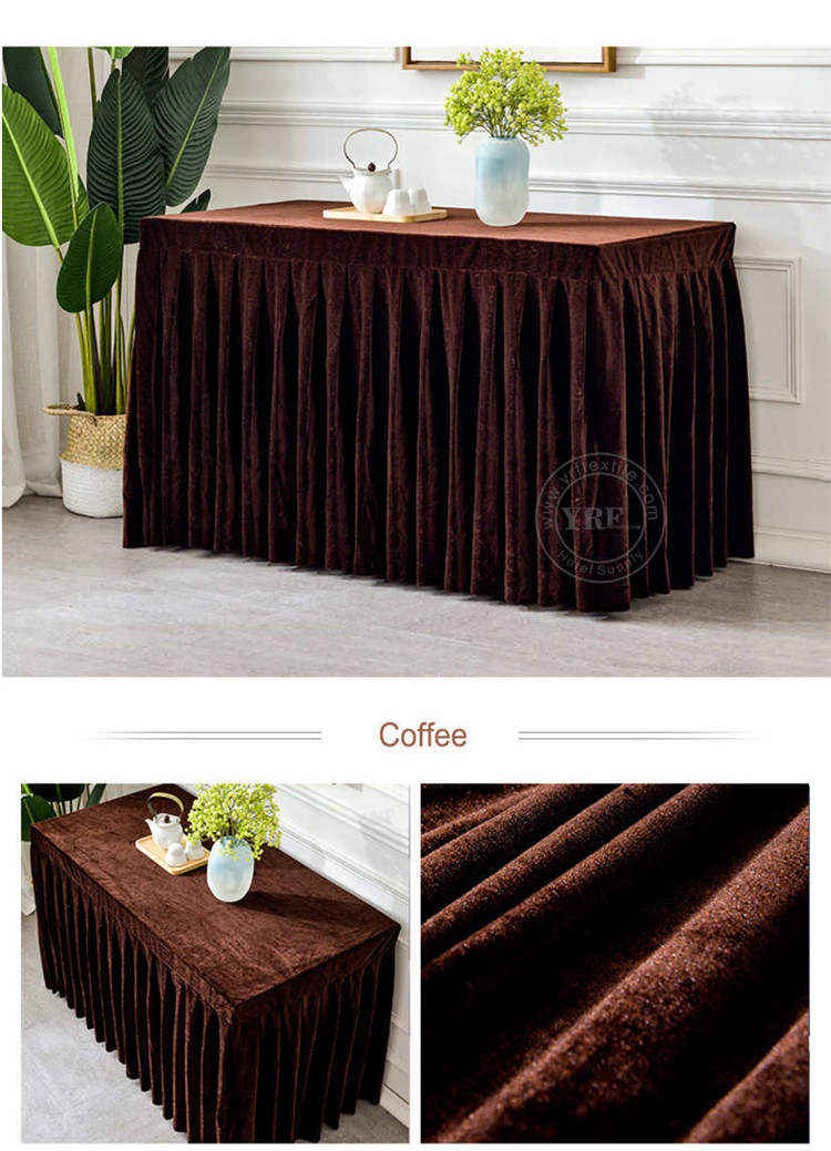 Sheer Ruffled Puffy Table Skirts