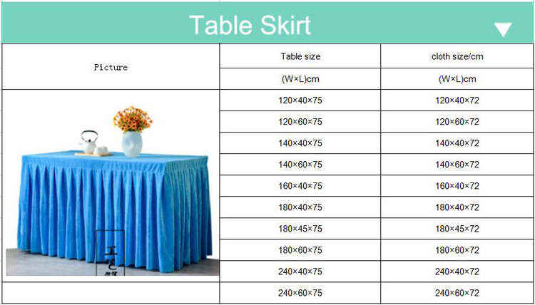 Plain Table Skirting For Wedding