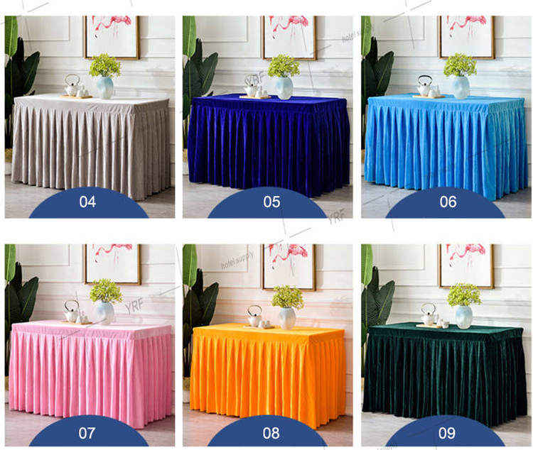 Wholesale Square Table Skirt