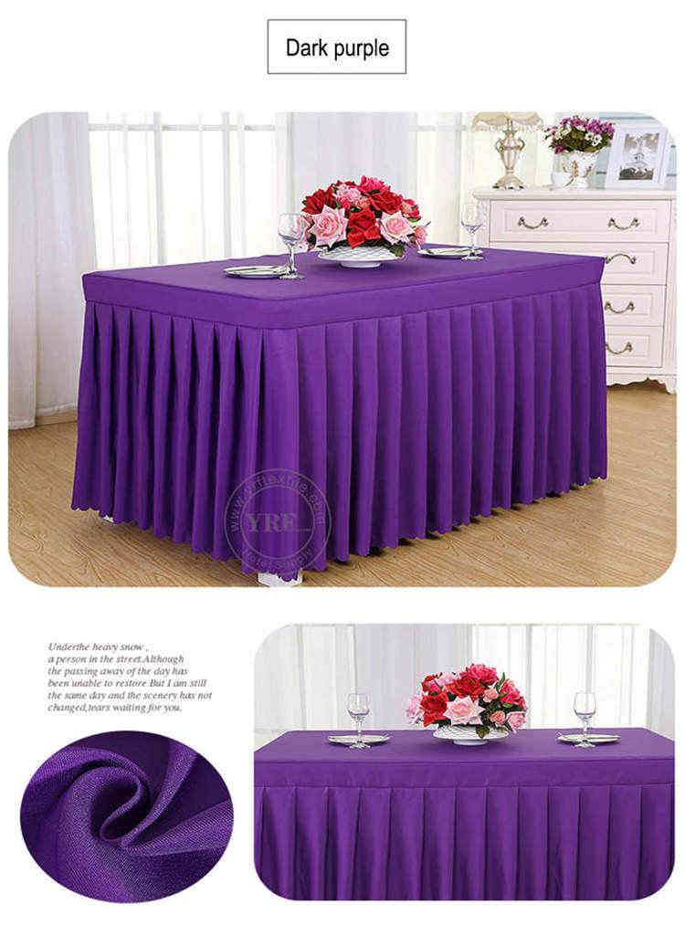 Yarn Dyed 8Ft Table Skirt