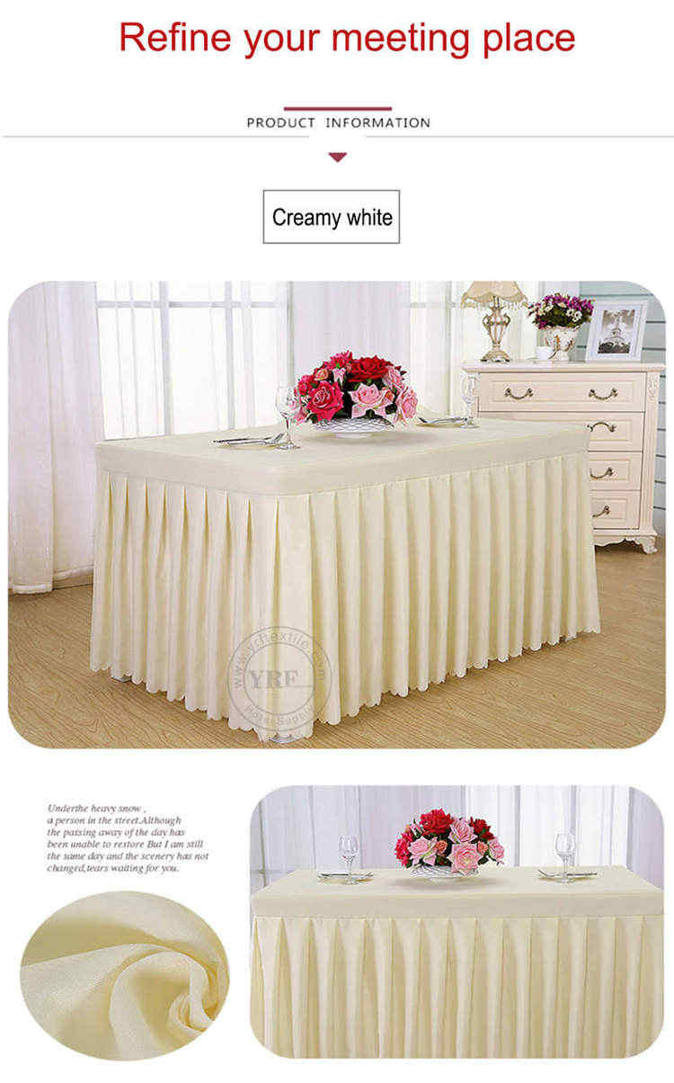 Cotton Hotel Table Skirt