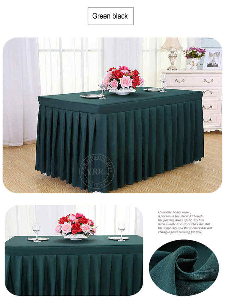 Cotton Hotel Table Skirt