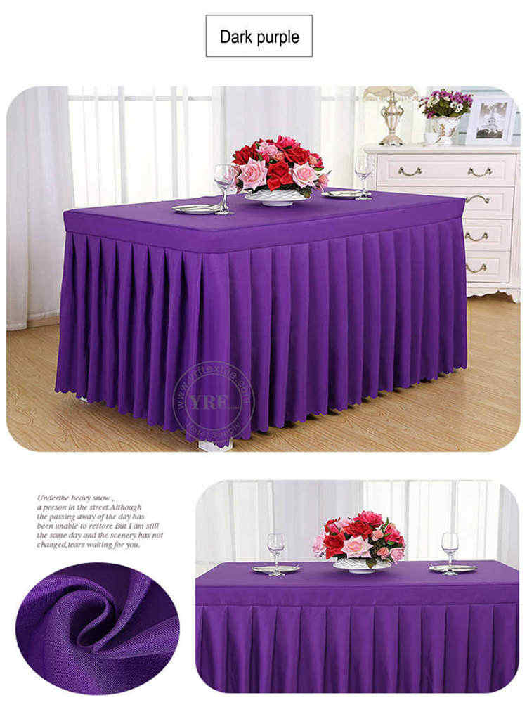 Cotton Hotel Table Skirt