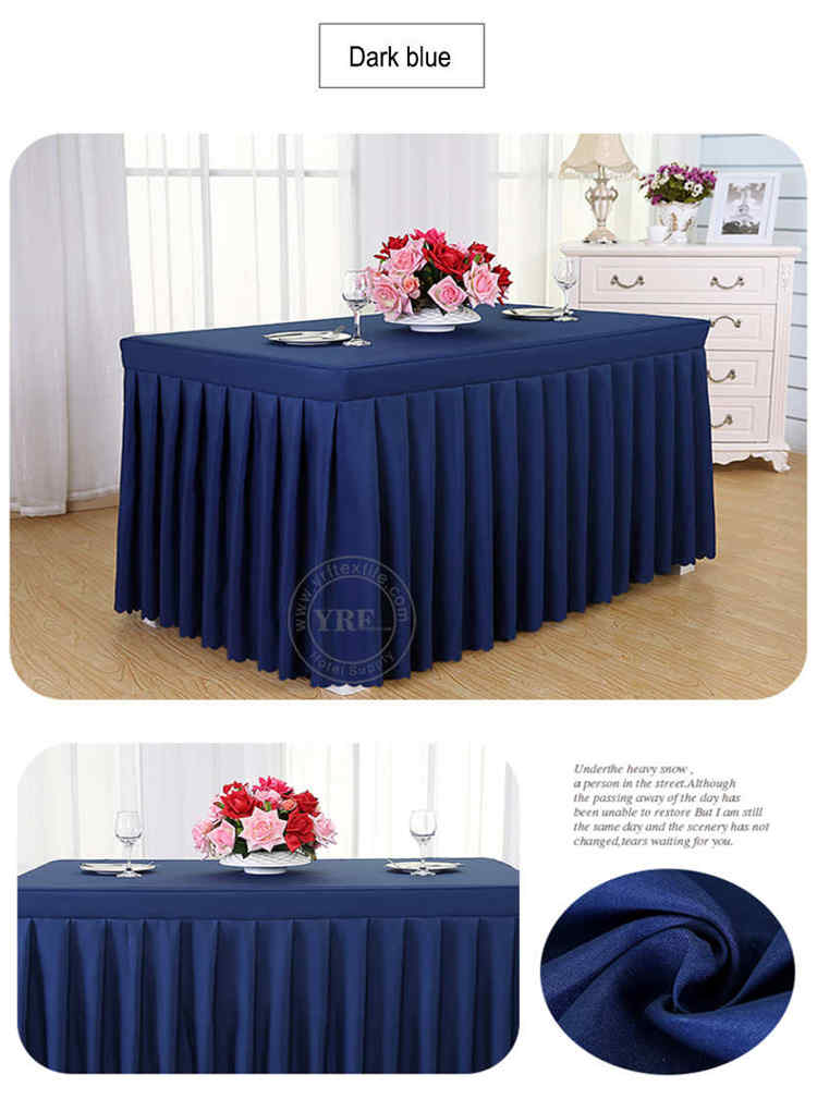 Cotton Hotel Table Skirt