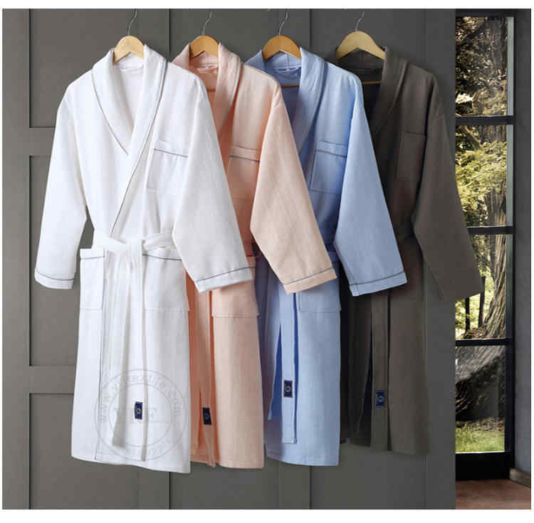 Hotel Cotton Bathrobe Toweling Gown Bathrobe