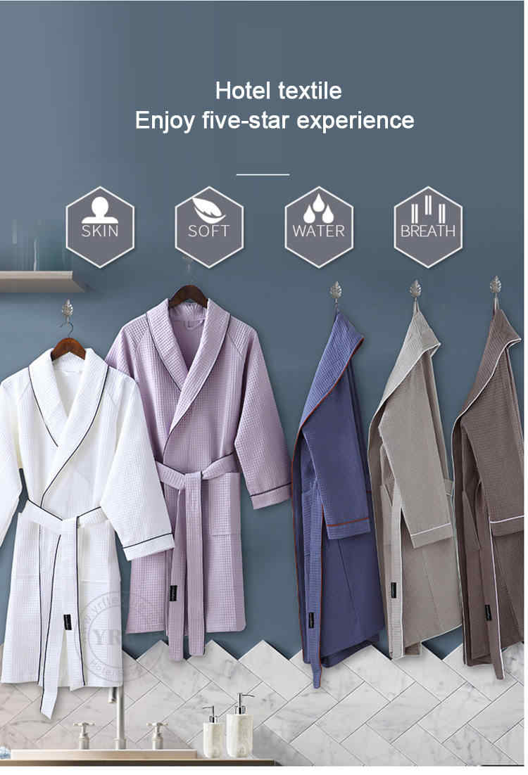 Cotton Waffle Bathrobe