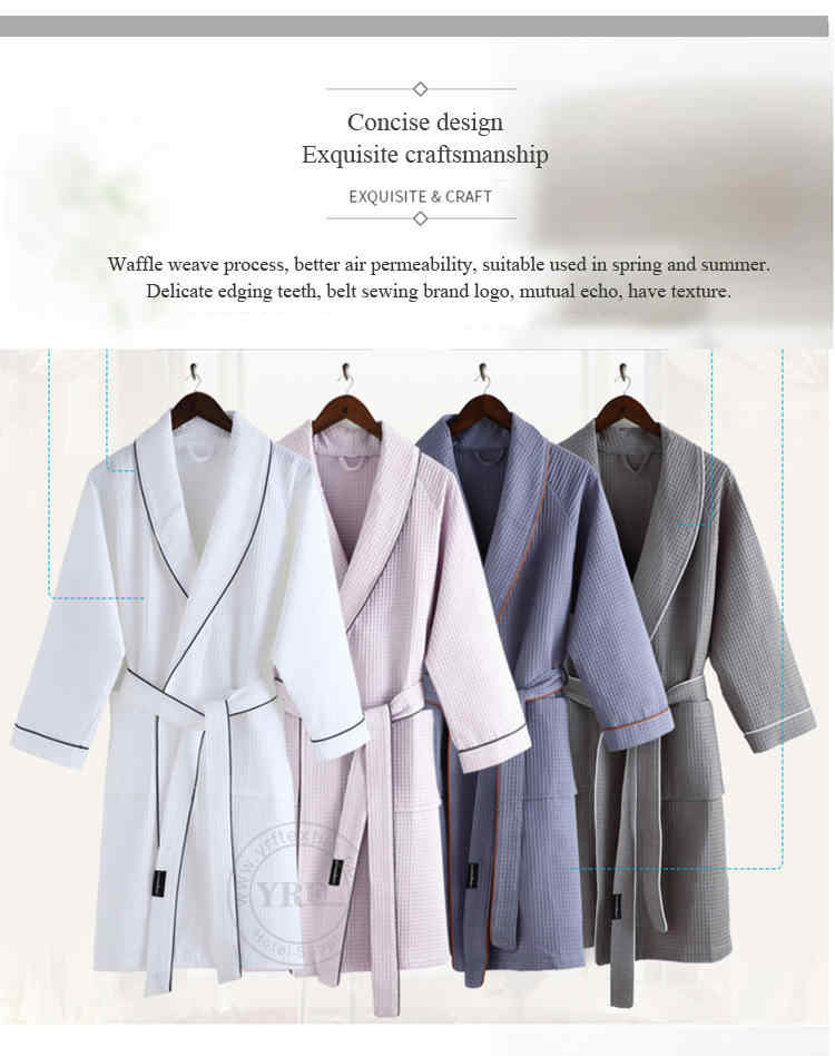 Cotton Waffle Bathrobe