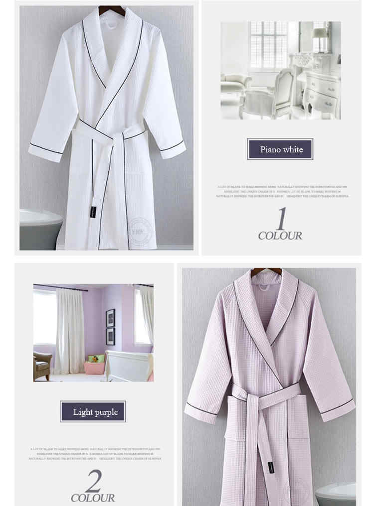 Cotton Waffle Bathrobe