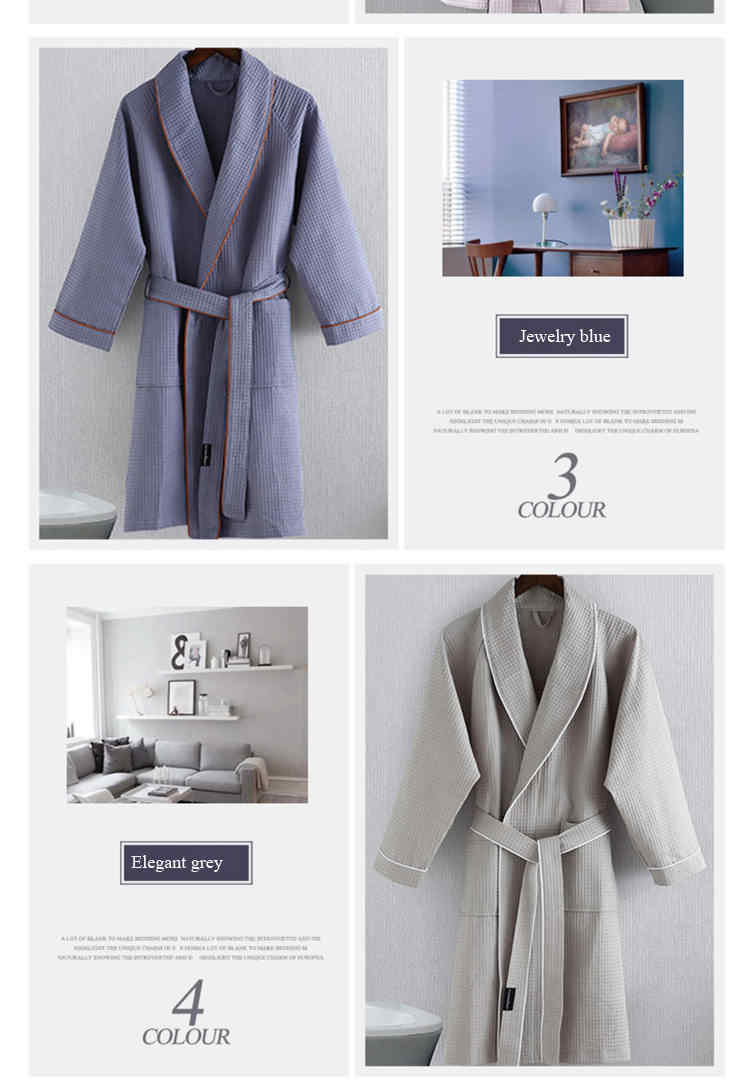 Cotton Waffle Bathrobe