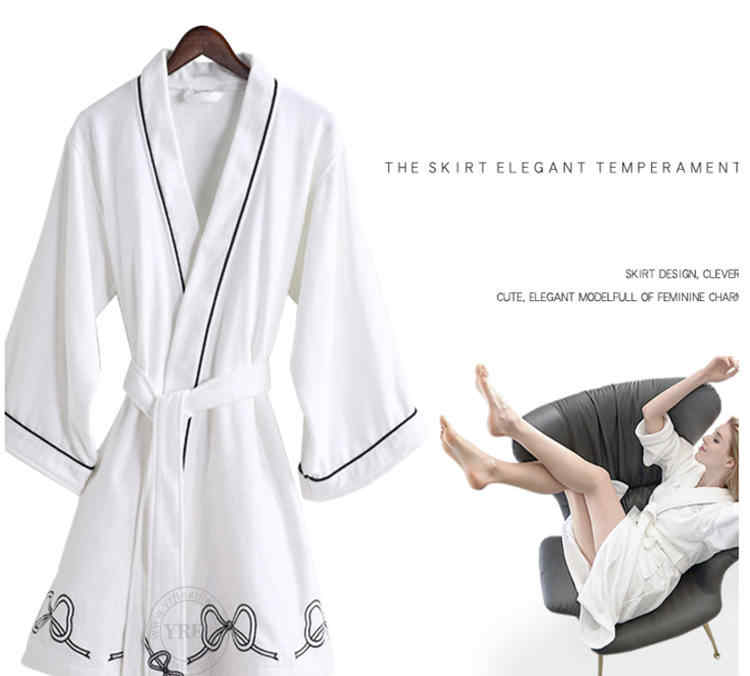 Hotel Quality White Bathrobe