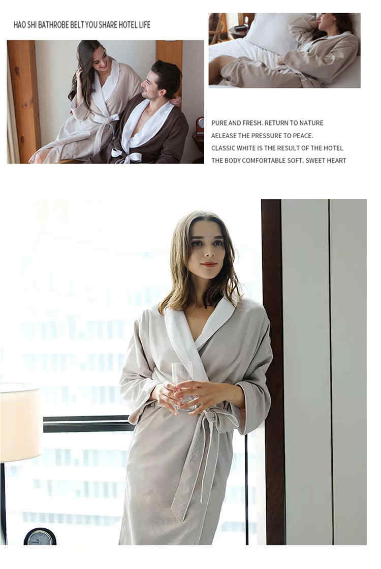 Hotel Linen 100% Cotton Bathrobe