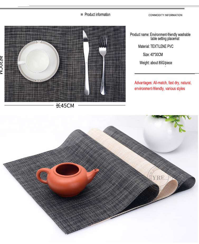 Polypropylene Placemats