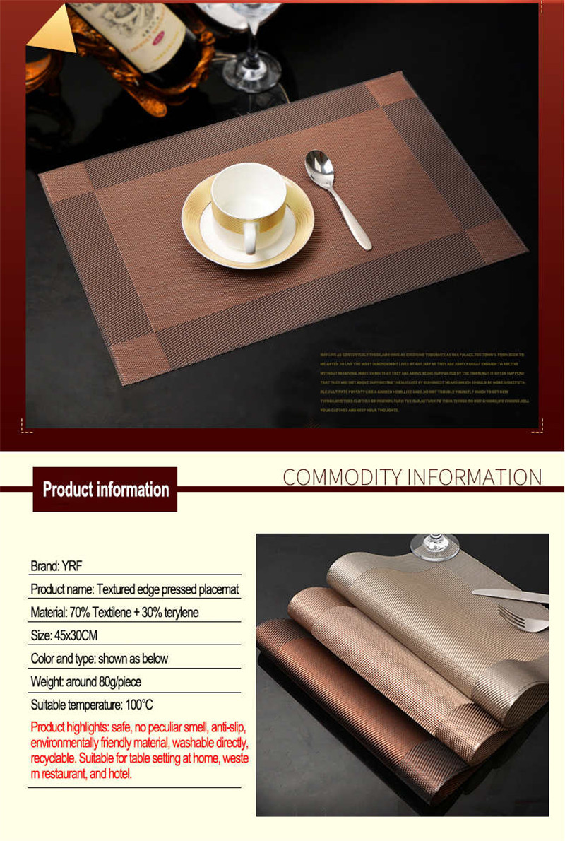 High Quality Custom Placemat
