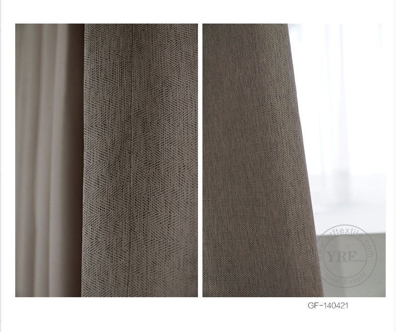 grey striped blackout curtains